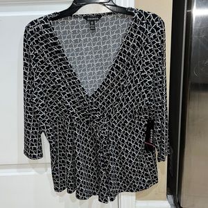 George Faux Wrap Top